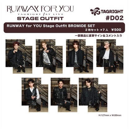 [Pre-Order] TAGRIGHT RUNWAY for YOU Stage Outfit Bromide Set