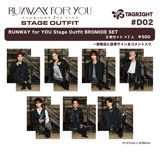 [Pre-Order] TAGRIGHT RUNWAY for YOU Stage Outfit Bromide Set