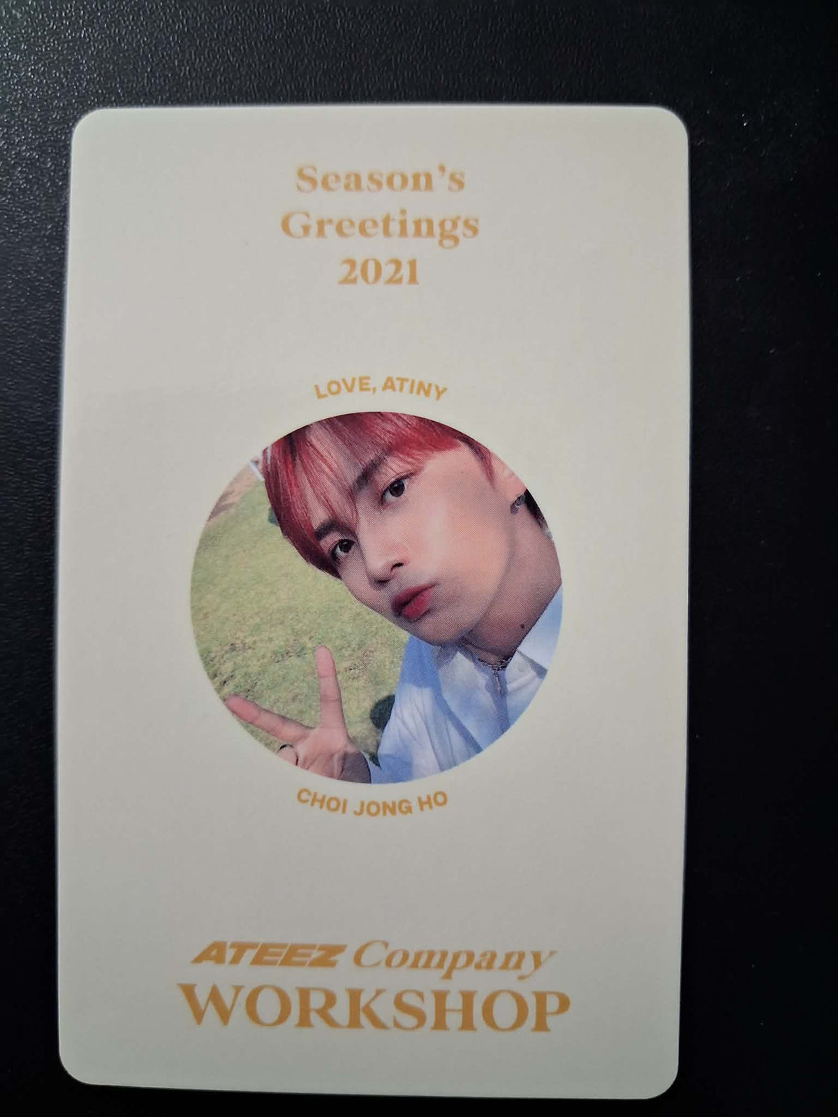 ATEEZ 2021 Season's Greetings Company Workshop Jongho Photocard