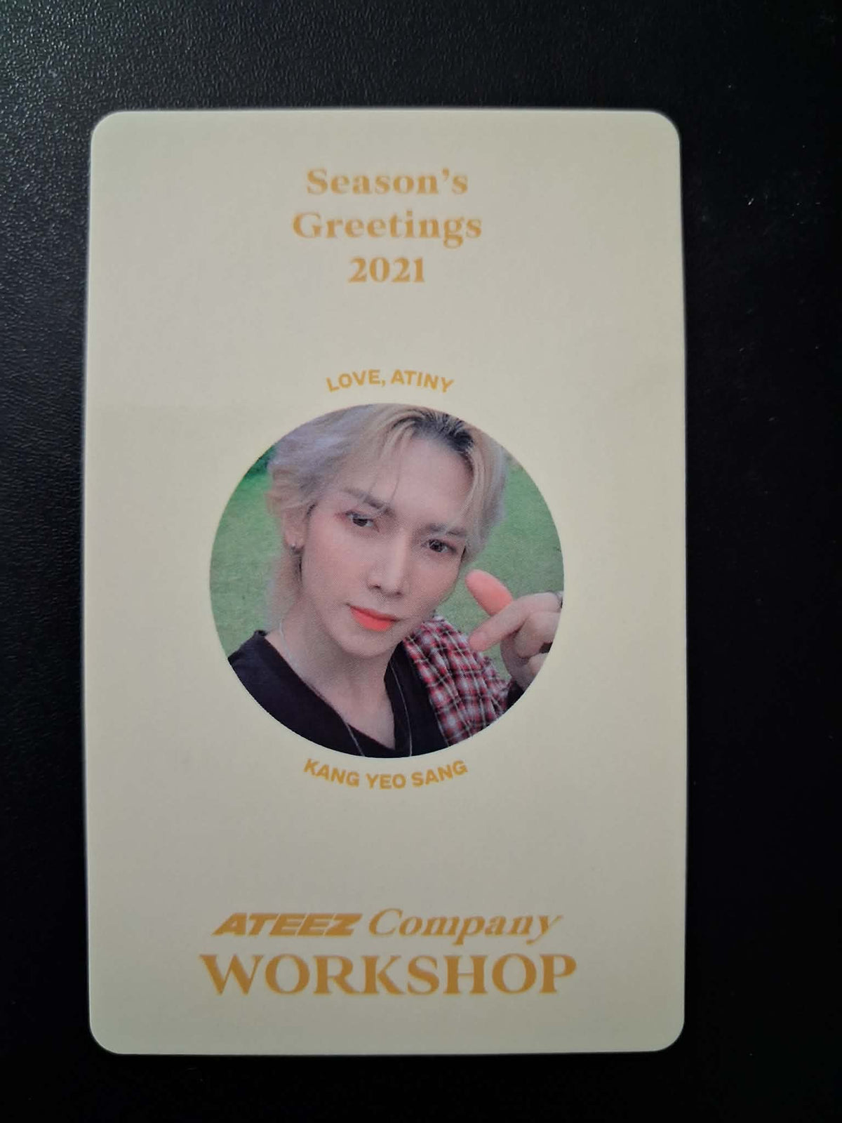 ATEEZ 2021 Season's Greetings Company Workshop Yeosang Photocard