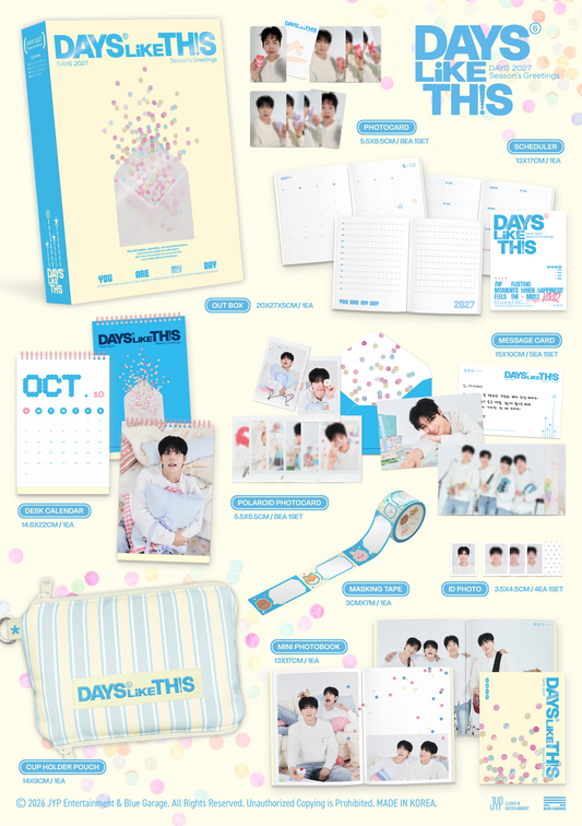 [PRE-ORDER] DAY6 2027 Korean Season's Greetings "Days Like This" w/Ktown4u POB Set