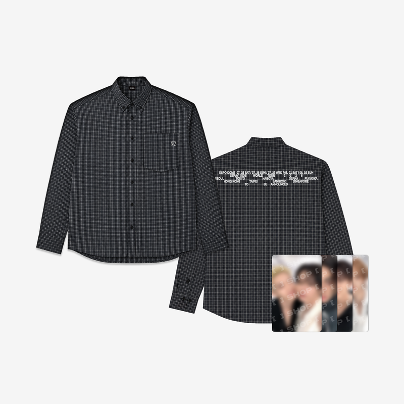[Pre-Order] Stray Kids World Tour Run It MD Check Shirt