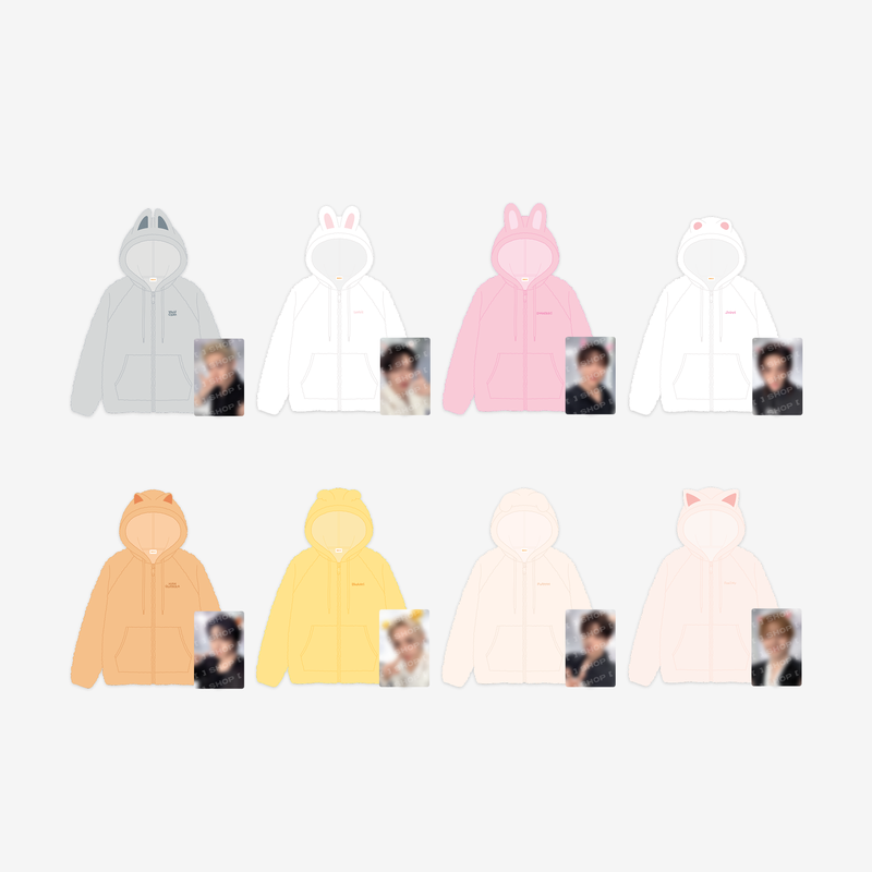 [Pre-Order] Stray Kids World Tour Run It SKZOO Fleece Hood Zip-Up