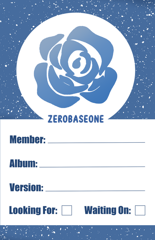 Zerobaseone Photocard Binder Fillers [Re-Usable]