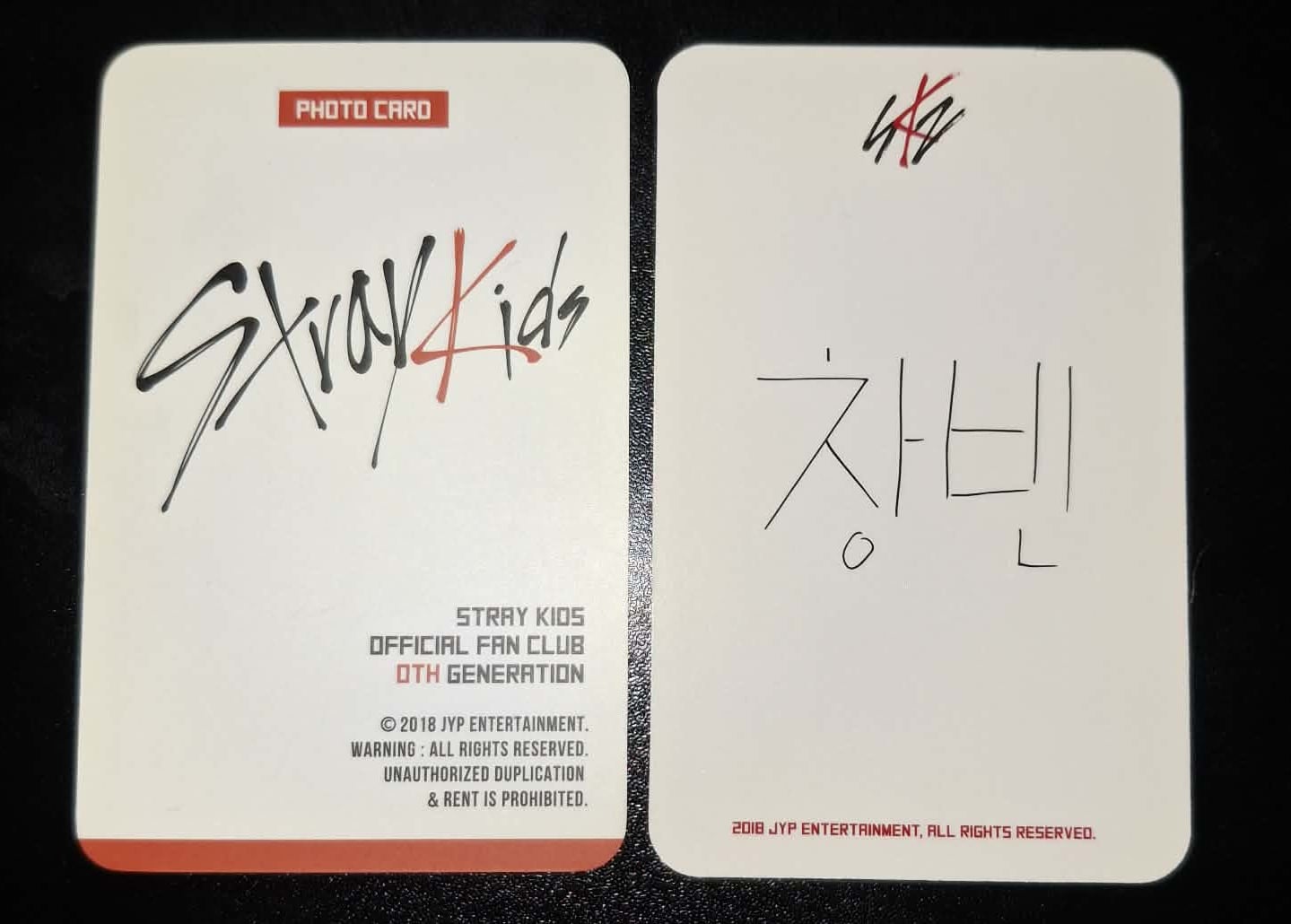 Stray Kids Changbin 0th Gen Fanclub Limited Photocards
