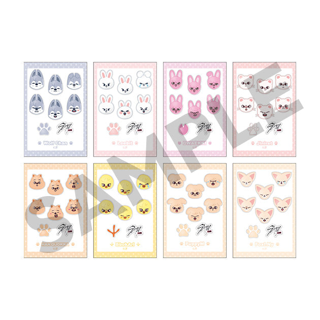 [Pre-Order] Stray Kids Stay Japan 6th Anniversary SKZOO Online Gacha MD - Puffy Sticker Sheet