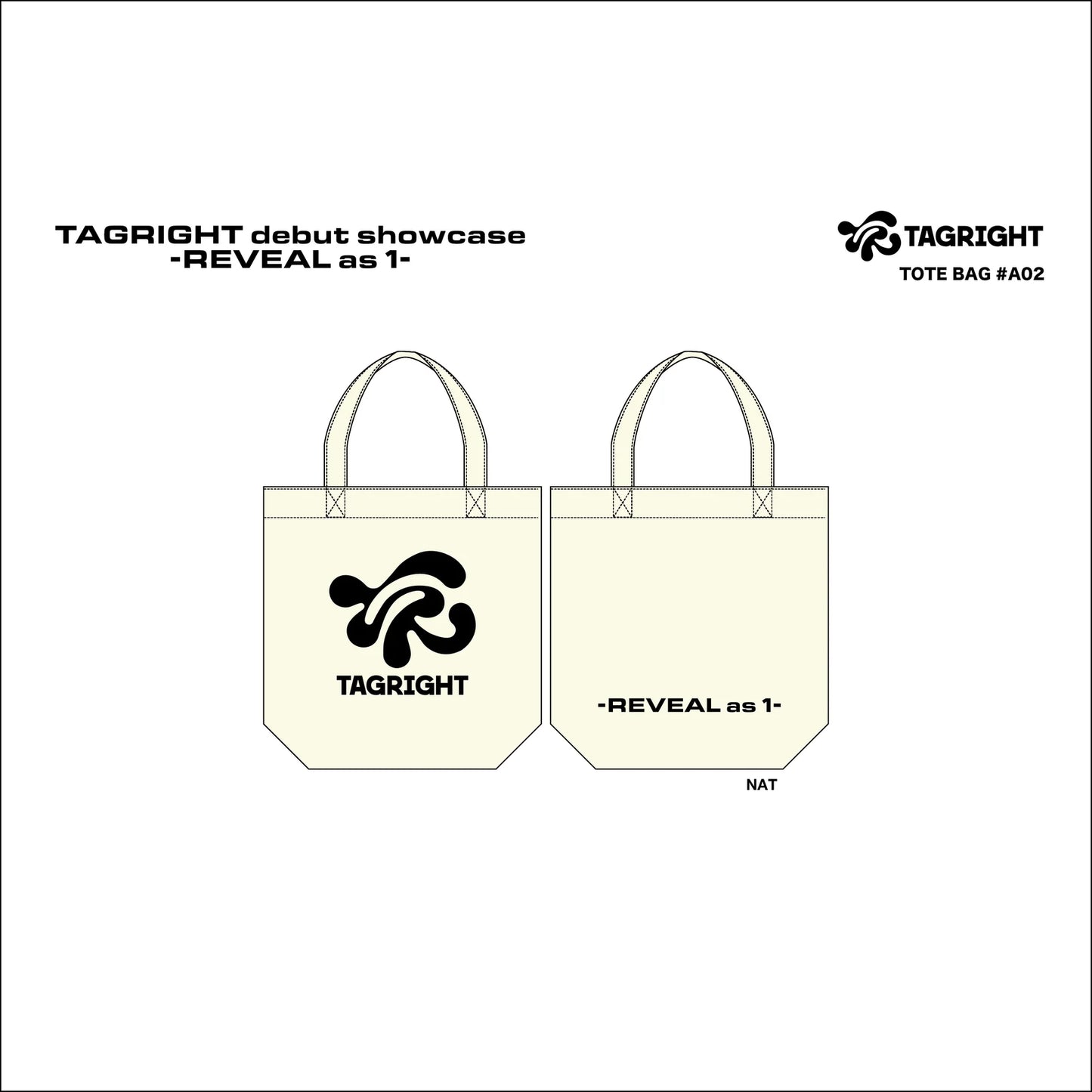 [Pre-Order] TAGRIGHT Showcase - REVEAL as 1 - MD 02. Tote Bag